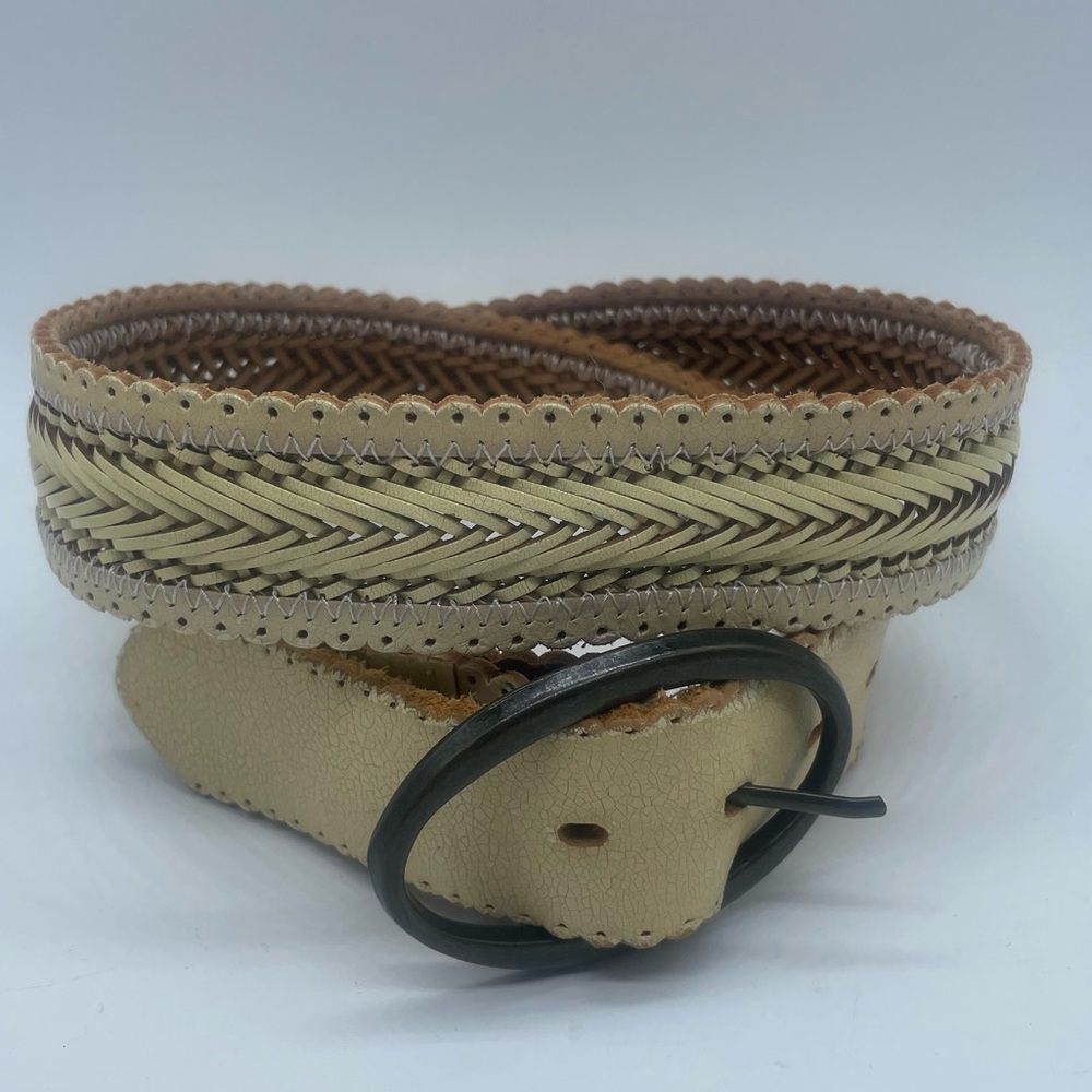 Vintage Braided Leather Belt